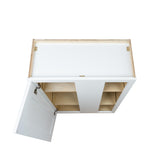 White Shaker wall blind corner kitchen cabinet 27W x 12D x 30H