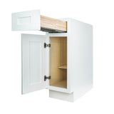 White Shaker base kitchen cabinet 18W x 24D x 34.5H
