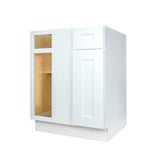 White Shaker blind base corner kitchen cabinet 39W x 24D x 34.5H