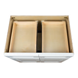 White Shaker base kitchen cabinet 30W x 24D x 34.5H